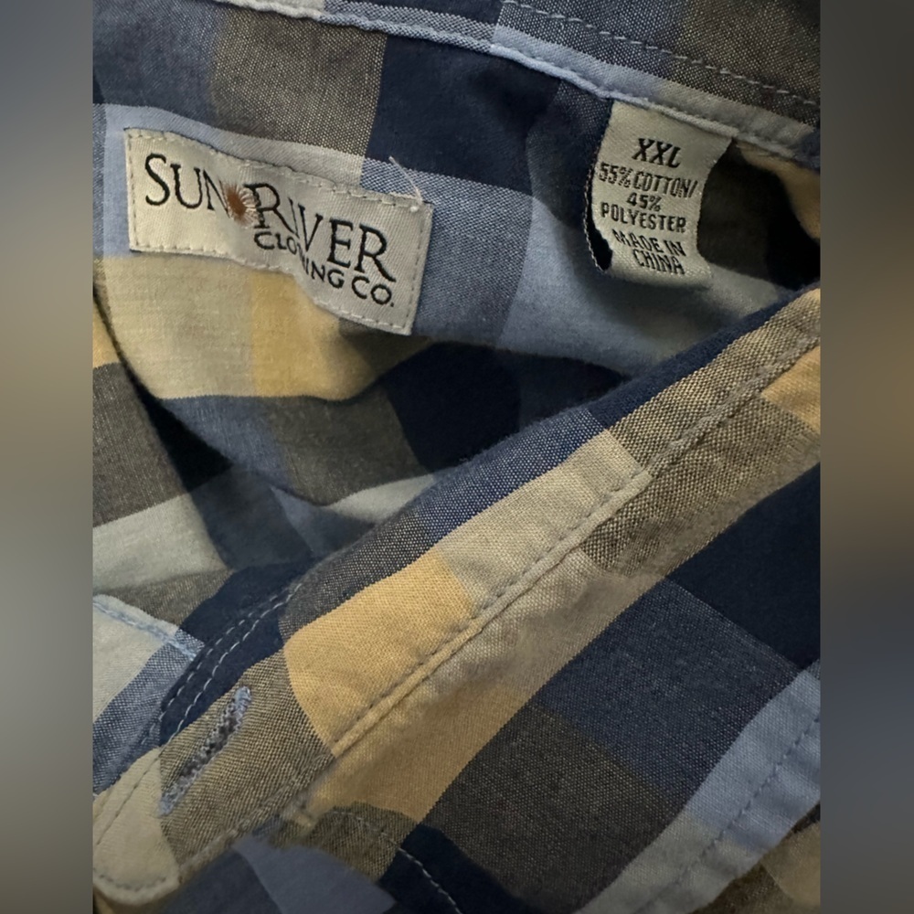 Sun River Men's Plaid Button Down Shirt Size XXL - Picture 3 of 4